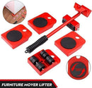 Heavy Duty Furniture Lifter Mover Tool Set with Wheel Pads | Easy Shifting