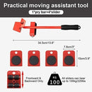 Heavy Duty Furniture Lifter Mover Tool Set with Wheel Pads | Easy Shifting